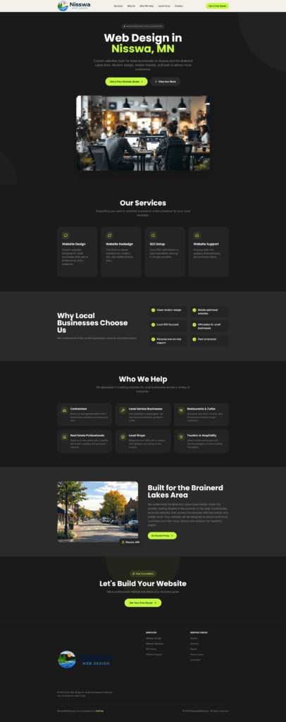 Nisswa Web Design